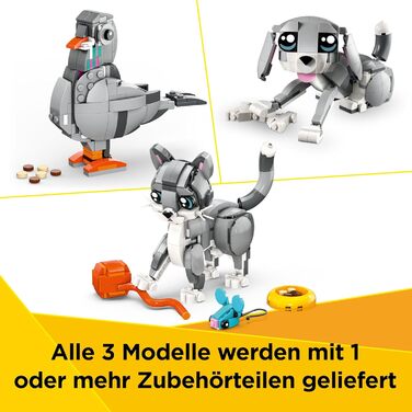 Конструктор LEGO Creator 31163, 3-в-1 "Сірий Кіт", 407 деталей