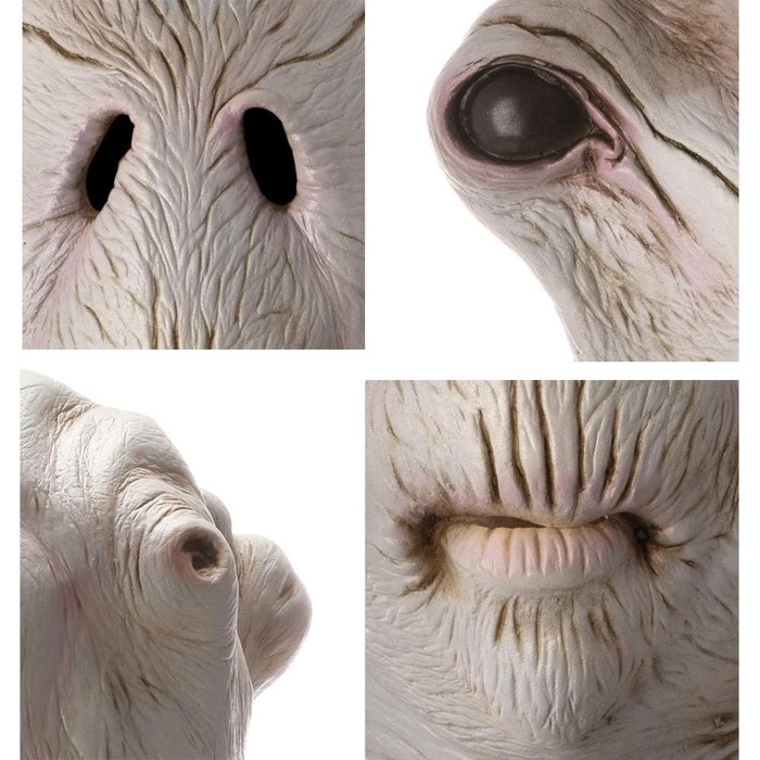 Маска прибульця PartyHop, моторошна латексна реалістична маска для голови, костюм для вечірки на Хелловін, карнавалу, параду