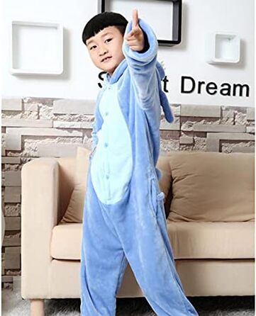 Кігурумі Emmarcon Стич, фланель, синій, розмір L