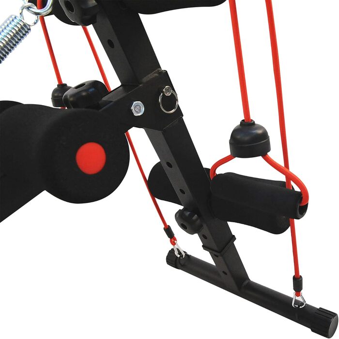 Лава для сидіння HOMCOM, багатофункціональна силова лава з регулюванням висоти та 4/5-позиційною фіксацією ніг, тренувальна лава для всього тіла, плоска лава, похила лава, тренажер для пресу та спини