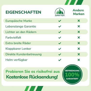 Регульований самокат на 3 світлодіодних колесах - діти від 2 до 8 років м'ятний