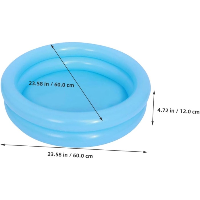 Комплекти Дитячий басейн Літній плавальний басейн Аксесуари для плавання для надувного басейну Надувний басейн Дитячий басейн Дитячий басейн Надувний дитячий басейн ПВХ Синій, 2