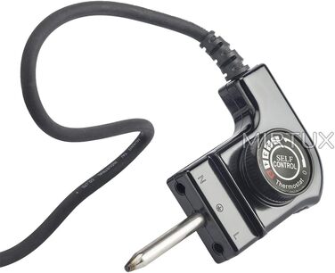 Гриль-кабель MIRTUX з терморегулятором, модель CTW-300, потужність 250 В, 10 А, підходить для різних моделей брендів Jata, Princess, Fagor.