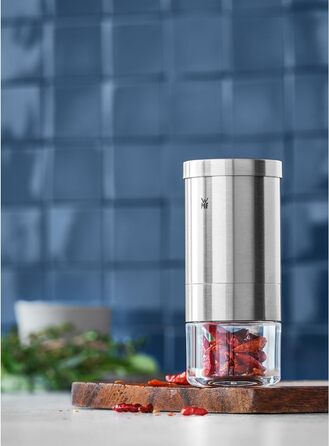 См, Різак для перцю чилі з ріжучим блоком, подрібнювач чилі, нержавіюча сталь Cromargan, різак для сушених трав, спецій, 10,5