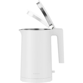 Електричний чайник Xiaomi Mi Electric Kettle 2 Kettle без бісфенолу А (1,7 літра, 1 800 Вт, внутрішній корпус з нержавіючої сталі, алюмінієва нагрівальна пластина, світловий індикатор, відкриття кришки одним натисканням кнопки, основа на 360 з намотувачем