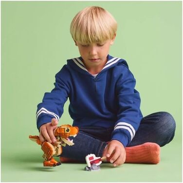 Конструктор для хлопчиків та дівчаток віком від 7 років, набір для будівництва з динозаврами, подарунок для дітей, модель з рухомим ротом, головою та хвостом 76967