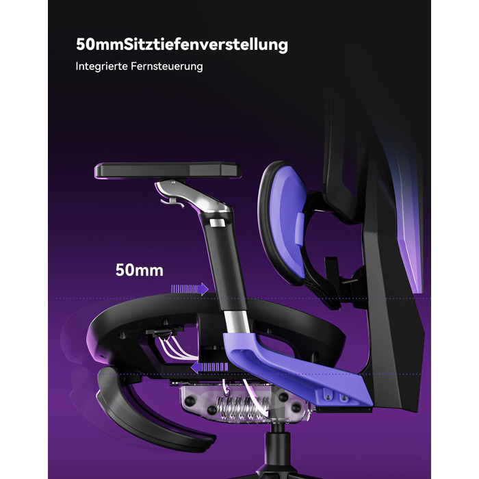 Ергономічне ігрове крісло AutoFull G7, ігрові крісла з динамічною поперековою підтримкою, поворотними підлокітниками на 720 по двох осях, нахилом спинки на 140 та подушкою для шиї 4D (лазерне) Laser Color