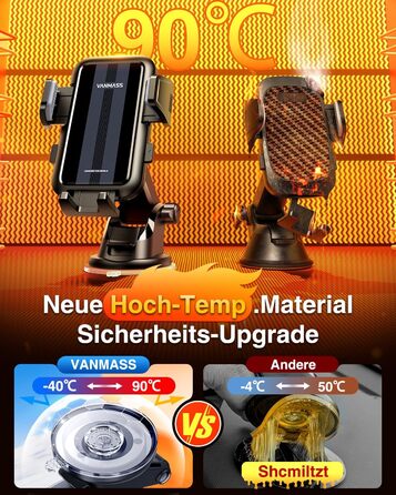 Справжній військовий клас Автомобільний тримач для мобільних телефонів Краща присоска і NEUST Ver. CTVK61 4 в 1 тримач для мобільн