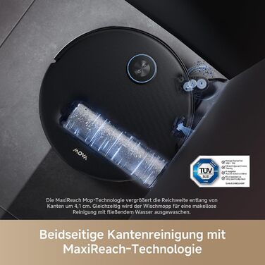 Комплект MOVA Z60 Ultra Roller з функцією HydroForce-Wischen та AutoShield-Tech, чорний