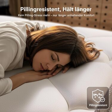 Матрац TXO 140x200 см, висота 25 см, пружинний матрац кишенькової форми, рівень жорсткості H3, 7-зонний пружинний матрац з високоякісною піною для підтримки спини, сертифікований Oeko-Tex та CertiPUR, 140 x 200 см