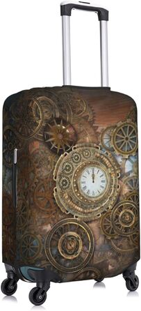Чохол для валізи Ржавий Стімпанк захисний еластичний чохол від подряпин і пилу, чорний, розмір 80