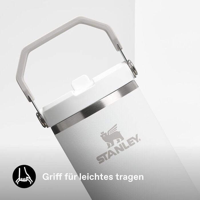 Пляшка для пиття STANLEY Flip Straw Tumbler 1.0 з трубочкою 0.89 л - Термос зберігає напої холодними протягом 12 годин - Можна мити в посудомийній машині - Спортивна пляшка - Пляшка для води без BPA - Морозостійка
