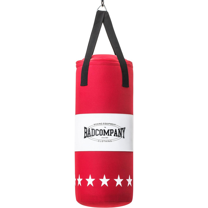 Боксерський набір Bad Company для дітей та підлітків до 12 років I Боксерська груша з підвіскою 55 х 25 см і боксерськими рукавичк