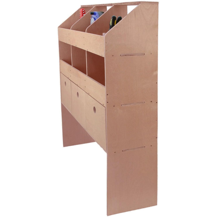 Універсальна автомобільна полиця Monster Racking, стелажі для транспортних засобів, система стелажів для транспортного обладнання, дерев&39яні полиці, система стелажів для фургона, візок для майстерні, 102 см Ш x 30 см Г x 120 см В