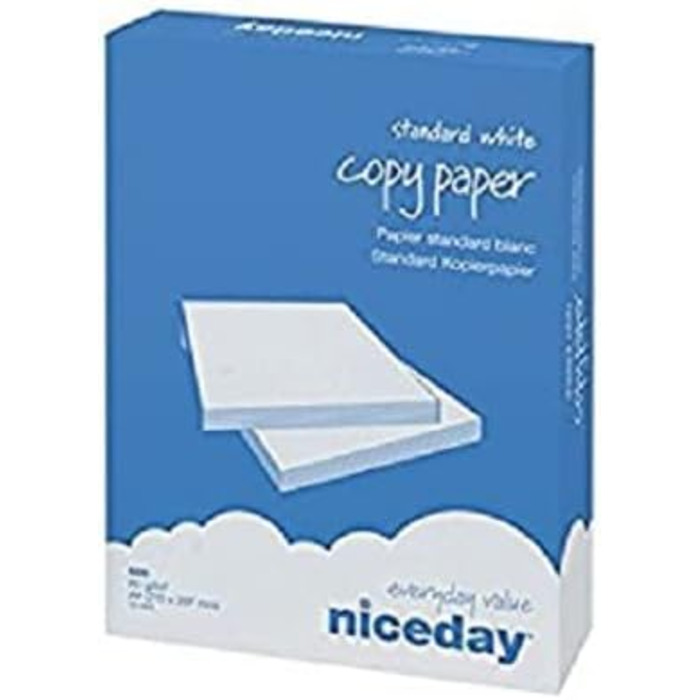 Копіювальний папір формату Niceday формату А4 80 г/м білий 500 аркушів