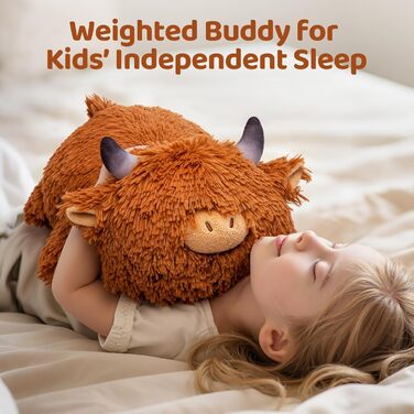М'яка іграшка Mewaii Weighted Plush Highland Cow, 58 см, 1.8 кг