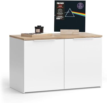 Комод Vicco Wido, білий/Сонома, 40 x 50 см з 2 дверцятами