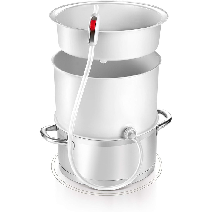 Парова соковижималка для фруктів та овочів Della Casa, пластик, біла, 28.4 x 16.9 x 28 см, 895250