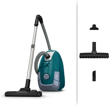 Пилосос Rowenta RO3143 Power XXL з мішком 900 Вт Мішок для пилу 4,5 л Радіус дії 12 м 3-ступенева фільтрація вкл. насадку для парк