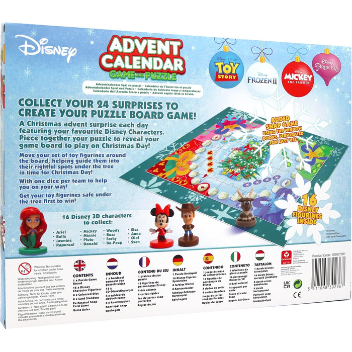 Адвент-календар Офіційна різдвяна настільна гра 25 елементів Вік 3