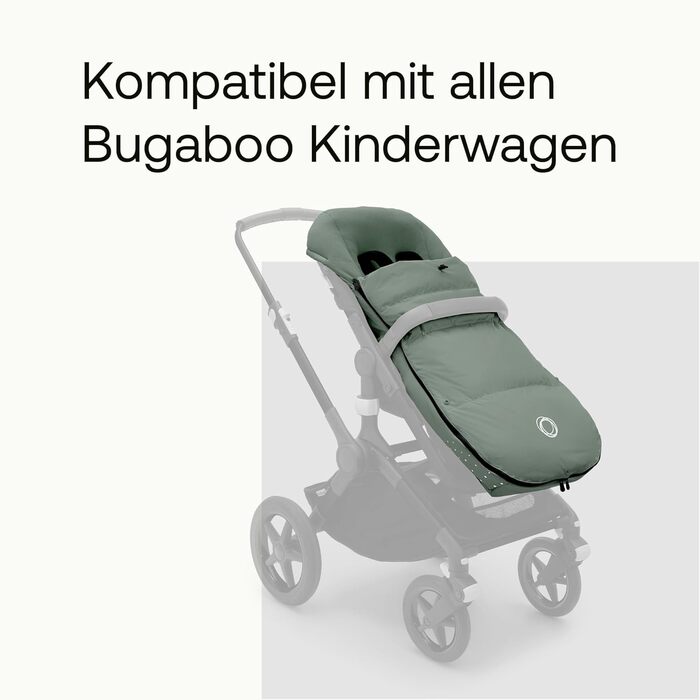 Зимова муфта для ніг Bugaboo Performance для холодної пори року, незамінний аксесуар для коляски з капюшоном і двосторонньою засті