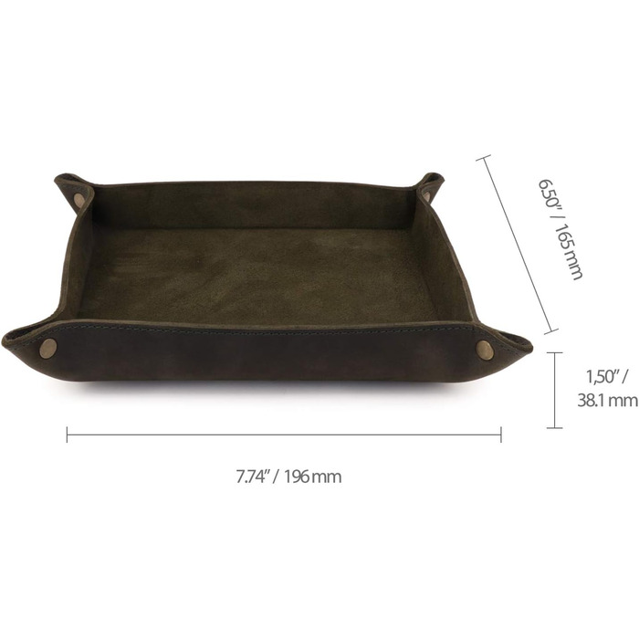 Лондо, шкіряний органайзер для зберігання речей, практична скринька для гаманців, годинників, ключів, монет, мобільних телефонів та канцелярського приладдя, зелений