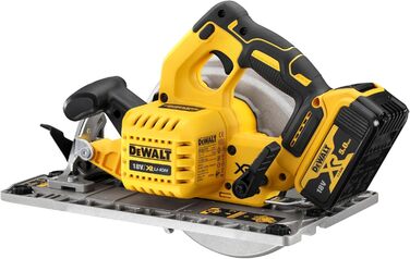 Акумуляторна циркулярна пила Dewalt 18 вольт DCS572NT (ø пильного диска 184 x 16 мм, макс. глибина різання під кутом 90 58 мм, мак