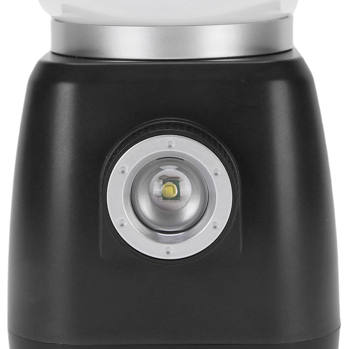 Ліхтар для кемпінгу з ручним керуванням ємністю 6000 мАг, водонепроникний, акумуляторний, подвійний світлодіодний ліхтар IPX7, портативний зарядний пристрій, 22 години роботи, аварійне освітлення для кемпінгу, (ЧОРНИЙ) Чорний