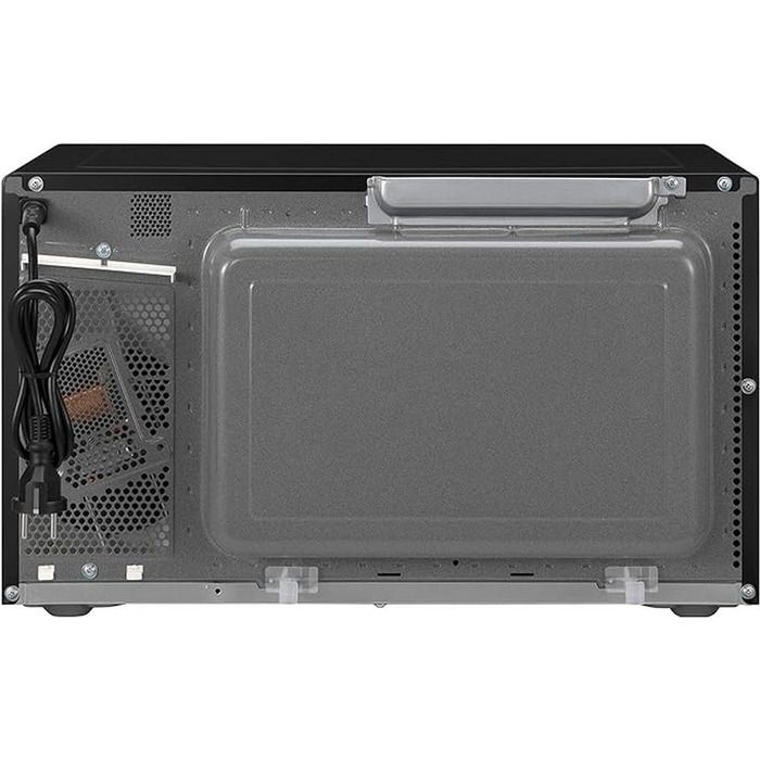 Мікрохвильова піч і гриль Panasonic NN-GT46KBSUG з поворотним столом, 31 літр, нержавіюча сталь, 1000 Вт, гриль 1100 Вт, 24 автоматичні програми, металева гриль, LCD дисплей, молодше меню, чорний