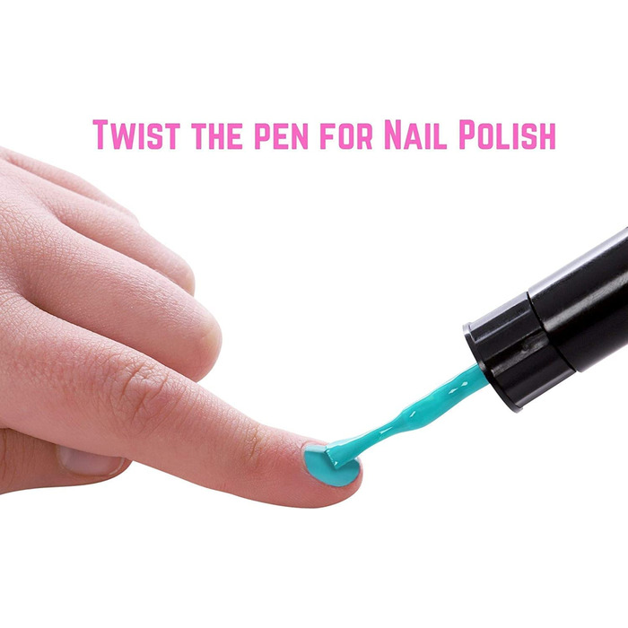 Подарунки для дівчаток GirlZone - Дитячий набір для студії нігтів "Єдиноріг" Набір для дизайну нігтів Дитячий набір лаків для нігтів Подарунковий набір для дітей віком 4-11 років Набір для дизайну нігтів "Єдиноріг"