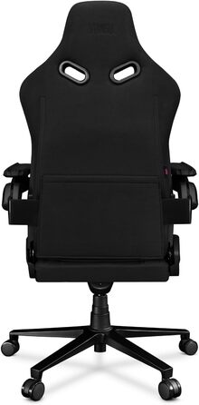 Офісне крісло Геймерське крісло Чорне - Геймерське крісло з подушкою з піни з ефектом пам&39яті з велюру - Тканинне геймерське крісло з підлокітниками D-Cross - Геймерське крісло з безшумними гумовими колесами - Комп&39ютерне крісло 150 кг Чорне тканинне 