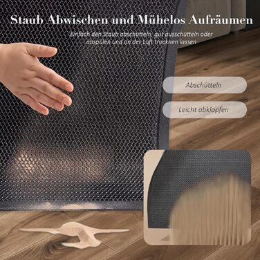 Килимок для дверей 45x65 см, Килимок для миття, Нековзний килимок для дверей, Килимок для дверей для приміщень, Нековзний килимок для вхідних зон