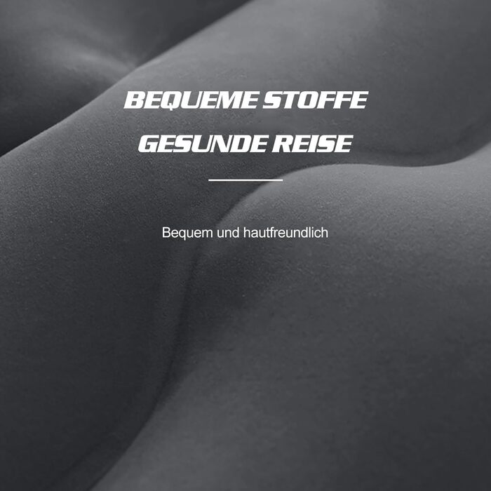 Надувний матрац Ergocar для автомобіля з насосом, надувний матрац для кемпінгу, автокрісла, подорожей, кемпінгу, пляжу (чорний)