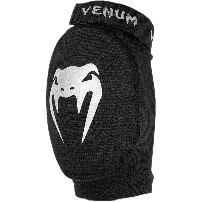 Чоловічі контактні налокітники Venum, захисні налокітники, розмір L, чорні/сріблясті