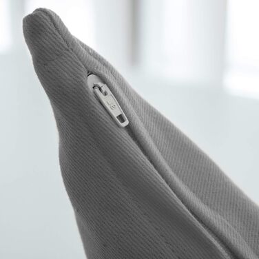 Подушка GIRAFFENLAND Crescent з органічною лушпинням проса, сірий колір - подушка з проса з додатковою органічною інкрустацією, органічне лушпиння проса плюс