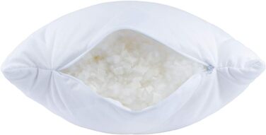 Класична червона подушка для шиї Dream Castle з регульованим наповнювачем для оптимальної підтримки шиї - високоякісна стьобана мікрофібра та міцний дизайн - 40x80 см