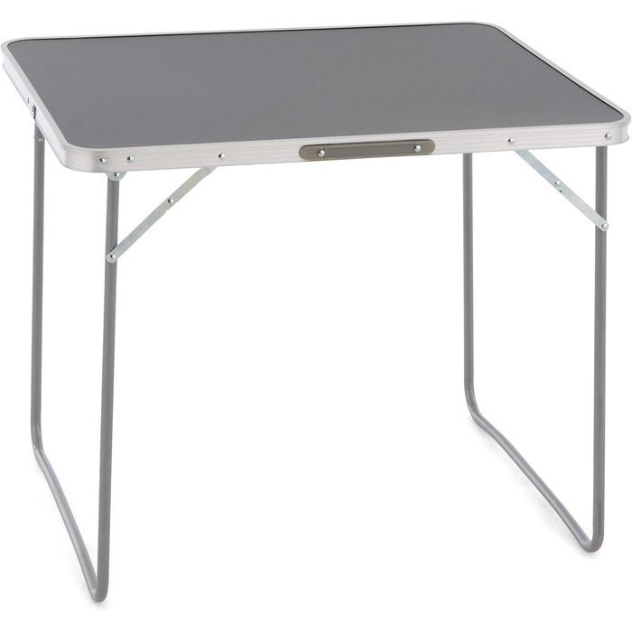 Кемпінговий стіл, вуличний стіл, сірий, складаний з ручкою для перенесення, 80x60x70 см, легкий, розкладний стіл, бічний столик, столик-валіза, кемпінговий стіл, балконний стіл