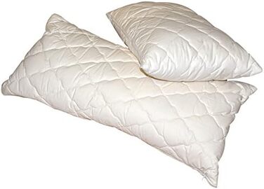 Подушка з органічної овечої вовни 80x80 см, подушка з наповнювачем з натуральної вовни, чохол 100 органічна бавовна, можна прати