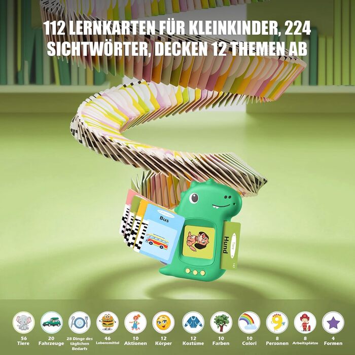 Говорячі картки Дитячі іграшки від 2 3 4 5 6 років Розвиваючі ігри для аутизму Навчальні іграшки Вивчення німецької мови Для дітей