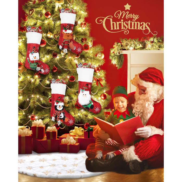 Спідниця для ялинки золота блискітка сніжинка COOLWUFAN