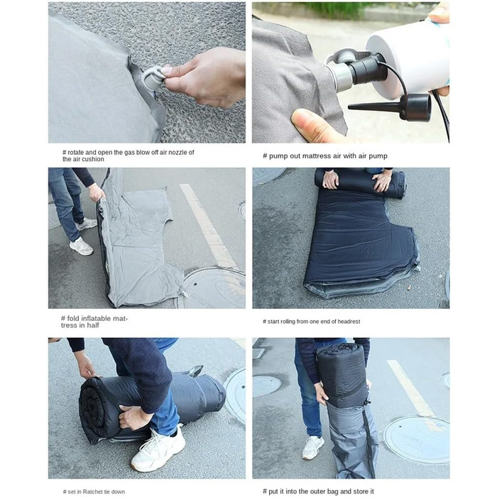 Автомобільний матрац для BMW X3 2(II) F25 Facelift 2014-2017, самонадувальний автомобільний надувний матрац для багажника, автомобільний матрац для універсалу, для кемпінгу, подорожей та використання на природі, звичайний A