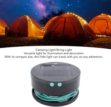 Водонепроникний акумуляторний сонячний кемпінговий ліхтар, для зовнішньої атмосфери, портативний, згортається, кемпінговий ліхтар, світлодіодний