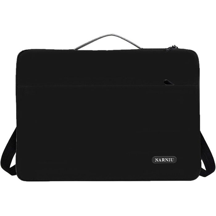 Сумка на плече для ноутбука 12 14 16 дюймів Водонепроникна сумка для ноутбука Міцний і легкий месенджер 14 чорний