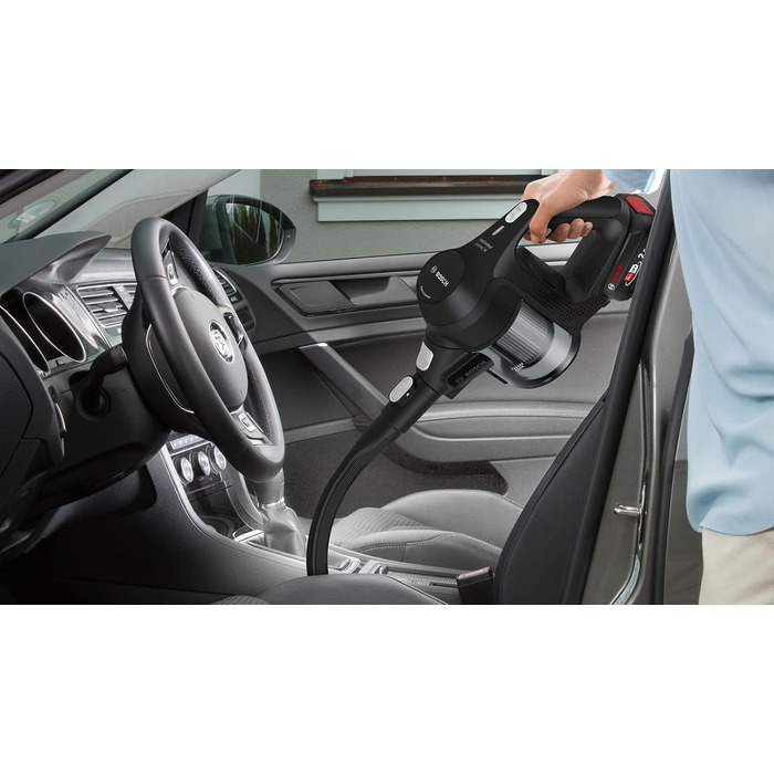 Акумуляторний багатофункціональний пилосос BOSCH BBS611BSC, чорний вбудований ручний пилосос, 2 швидкості, до 30 хв роботи