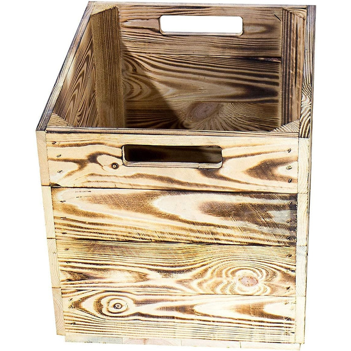 Гарні дерев&39яні кошики-коробки, підходять для Ikea Kallax, для зберігання шкільного приладдя / іграшок, нові, 37,5x32x32,5 см (полум&39яні), 4