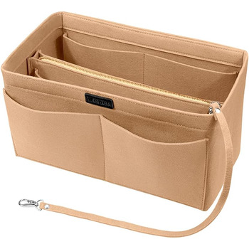 Органайзер для сумочки, органайзер для фетрової сумки, органайзер для сумки в сумці Внутрішні кишені органайзер для сумочки зі зні