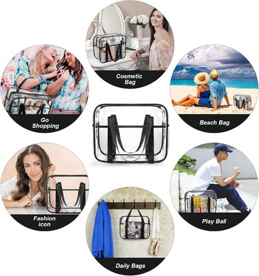 Прозора туалетна сумка Прозора сумка-торбинка Дорожні сумки ПВХ Туалетна сумка Дорожня сумка-органайзер Водонепроникна пеленальна