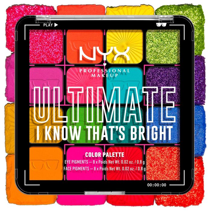 Палітра тіней NYX Professional Makeup (16 відтінків)