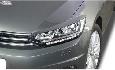 Накладки на фари сумісні з Volkswagen Touran (5T) 2015- (LED) (ABS)