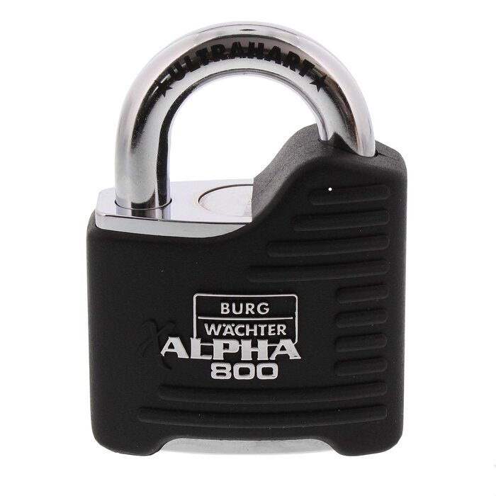 Замок навісний Burg-Wchter Alpha 800 65 SB, загартований, дужка 11 мм, захист від свердління та зрізання, 2 ключі